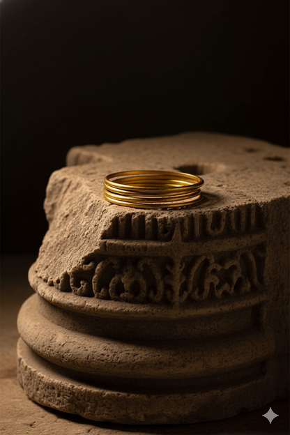 LUNELLE LUXE GOLD PLATED BANGLE | SET OF 4