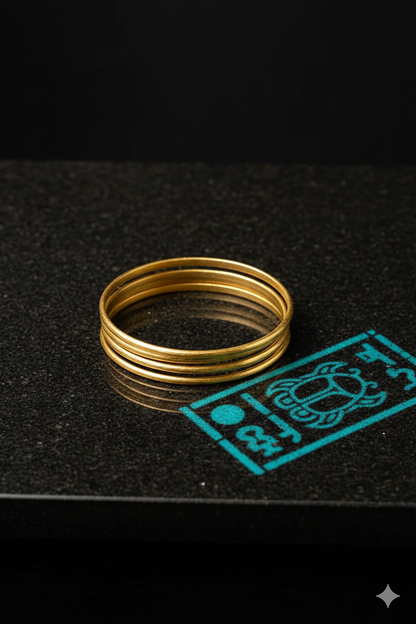 LUNELLE LUXE GOLD PLATED BANGLE | SET OF 4